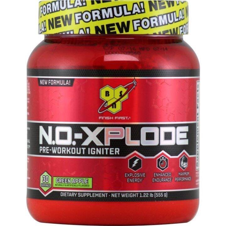 BSN N.O. Xplode PreWorkout Igniter 30 Servings 1.22lb (Green Apple