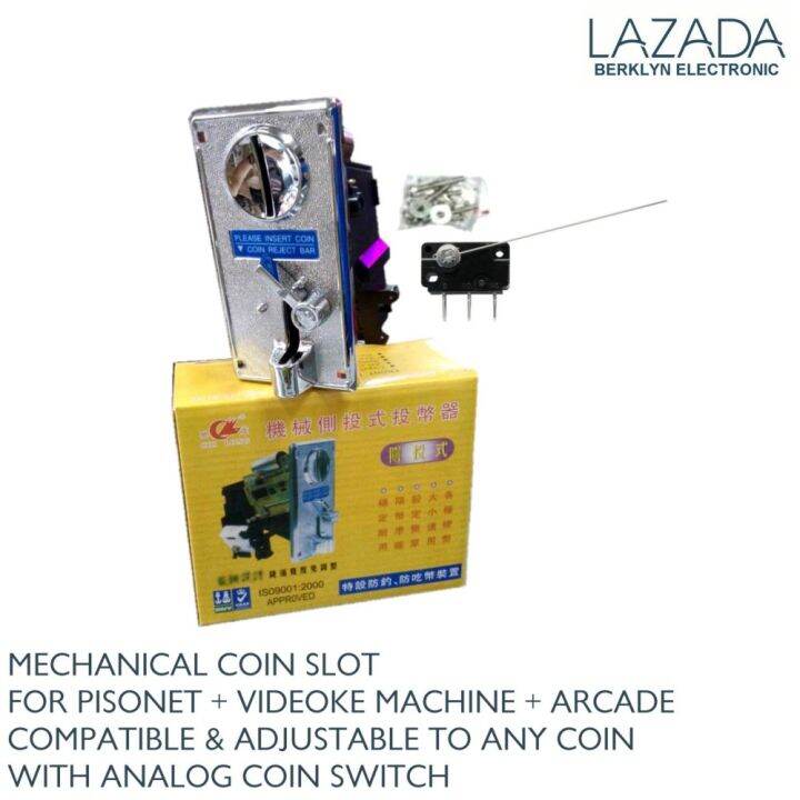 Mechanical Coin Slot With Coin Switch For Videoke & Coin Machine (CL