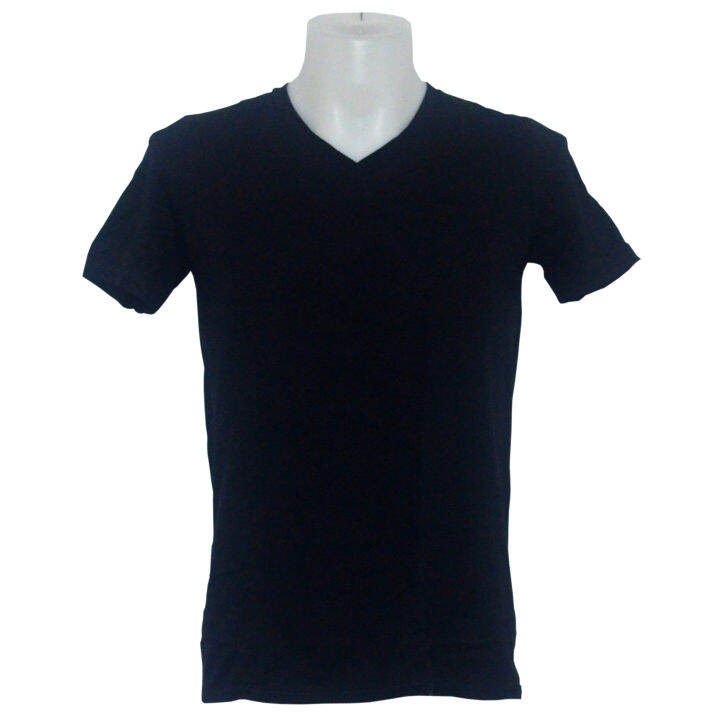 Gildan Plain V-Neck Shirt (Black) | Lazada PH