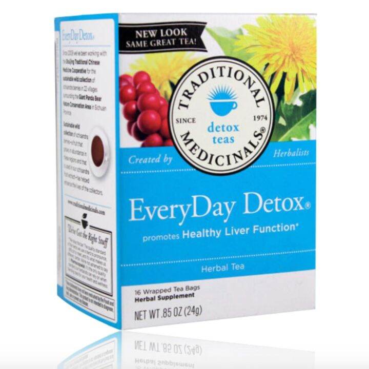 Traditional Medicinals Everyday Detox 16 Tea Bags With Free Nose Up Lifting Clip Pink Lazada Ph