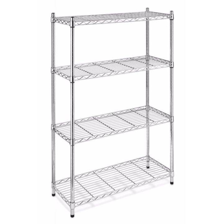 Simply Living Chrome Storage Rack 4-Tier Organizer Kitchen Shelving ...