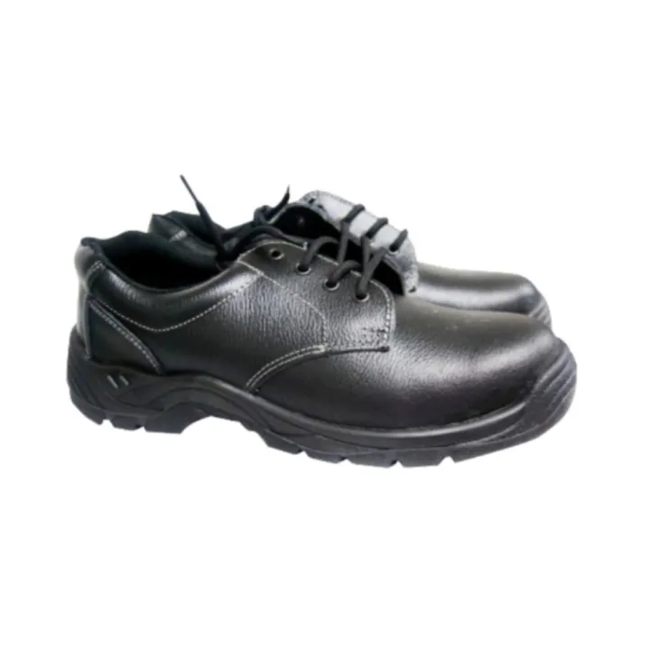 low cut leather work shoes