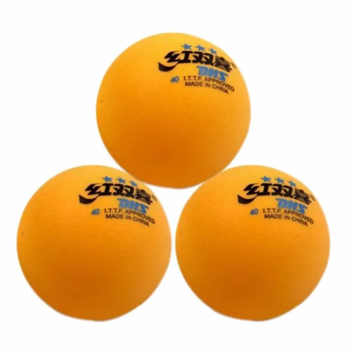 3 Stars DHS Ping Pong Ball Set of 6 ( Orange ) Lazada PH