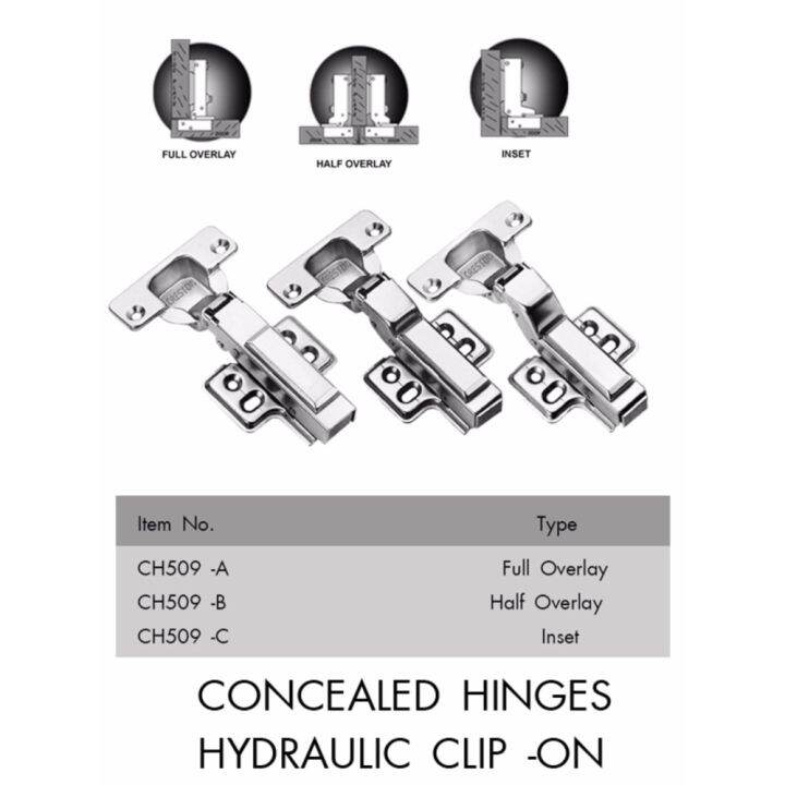 Creston Concealed Hinges Hydraulic (Inset) Lazada PH