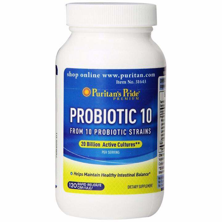 Puritan's Pride Probiotic 10, 120 Capsules | Lazada PH