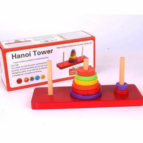 Tower of Hanoi Wooden Toy Educational Toy | Lazada PH