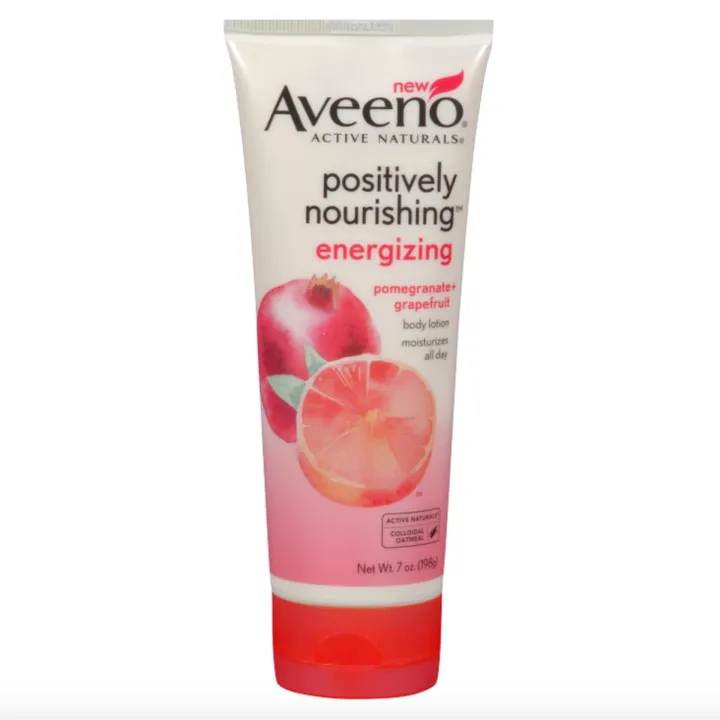 Aveeno Active Naturals Positively Nourishing Body Lotion, Energizing Pomegranate + Grapefruit