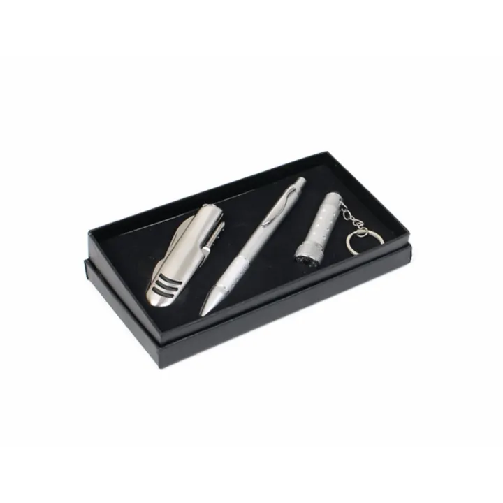 Multifuctional Knife, Flashlight and Pen Gift Set Lazada PH