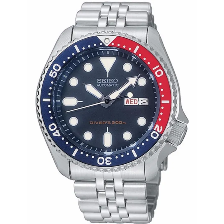Seiko Divers 200M Blue Red Bezel (Pepsi) Stainless Steel Strap Automatic  Men's Watch SKX009K2 | Lazada PH