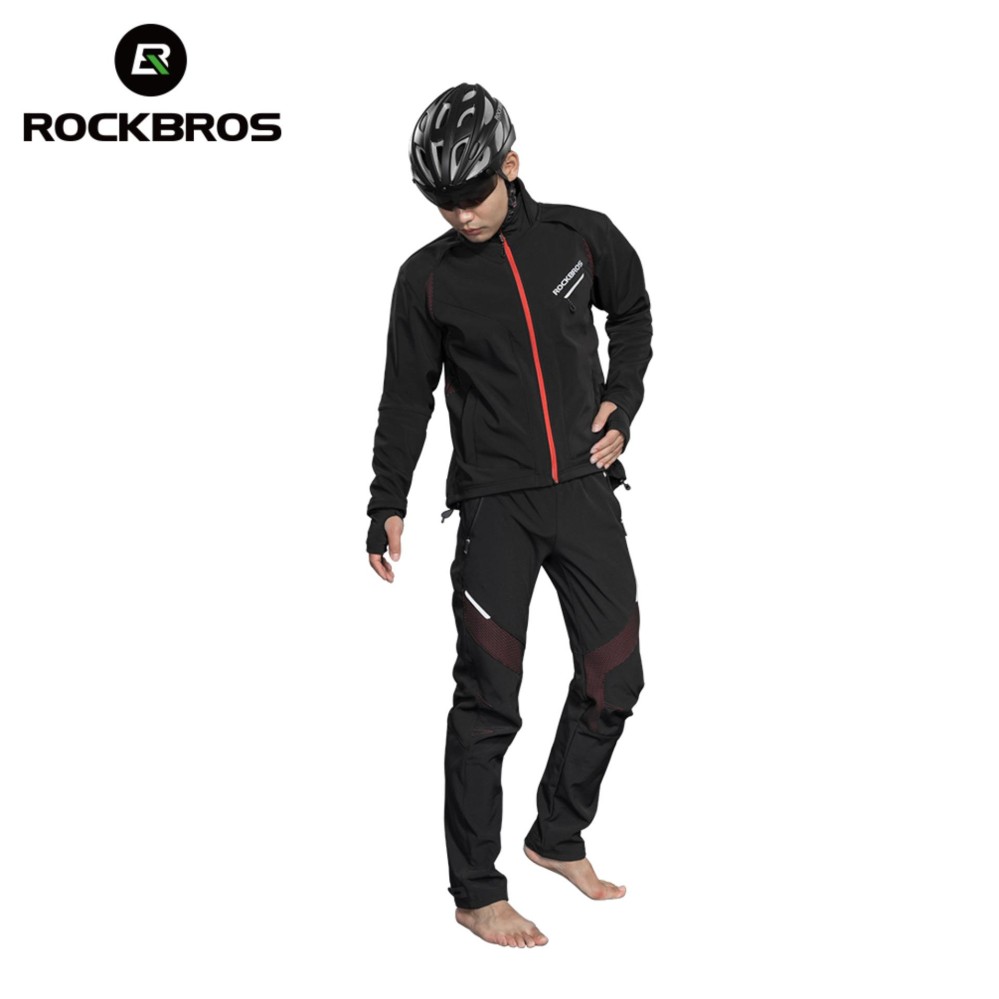 ROCKBROS Cycling Winter Jacket & Pants Thermal Warm Windproof & Water-Resistant 