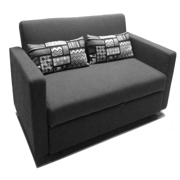 Sigma RC80166 2Seater Retractable Sofa Bed (DARK GRAY) Lazada PH
