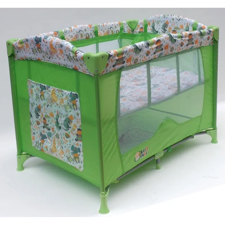 Baby Angel CRIB/PLAYPEN WITH MOSQUITO NET AND PNC8106 Green
