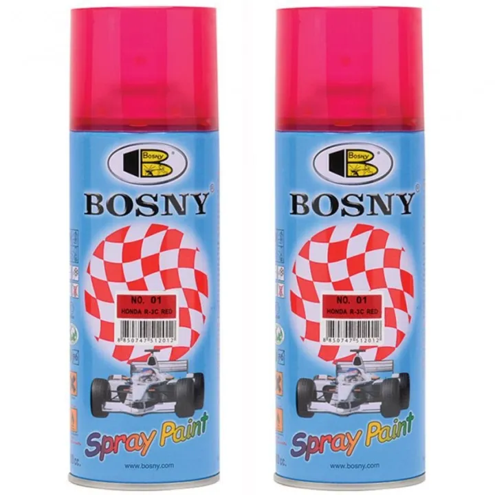 Bosny Spray Paint No. 01 Honda Red Candy Tone Set of 2 | Lazada PH