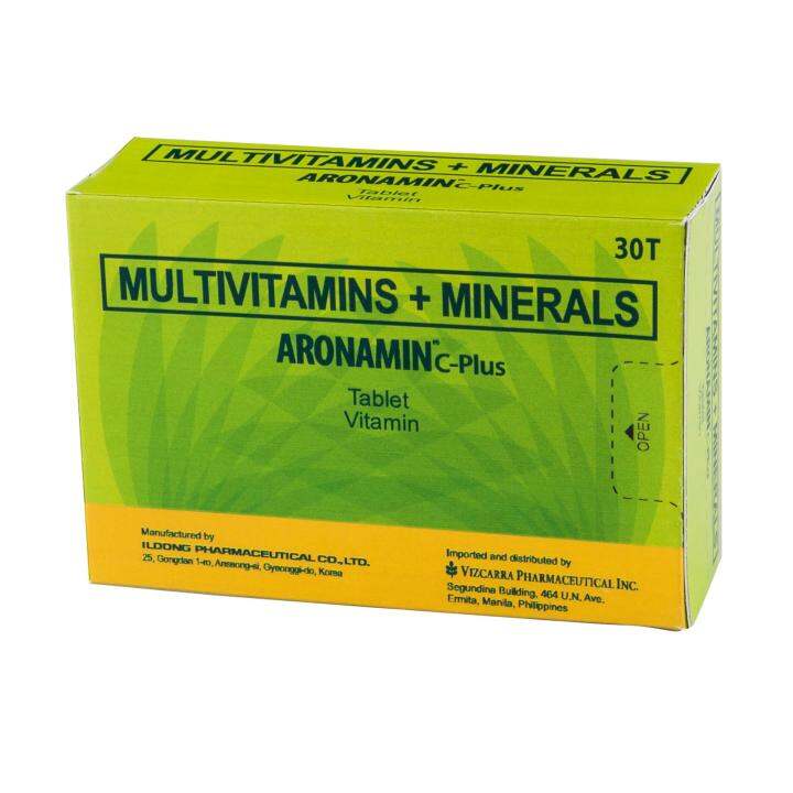 Multivitamins & Minerals Aronamin C Plus Lazada PH