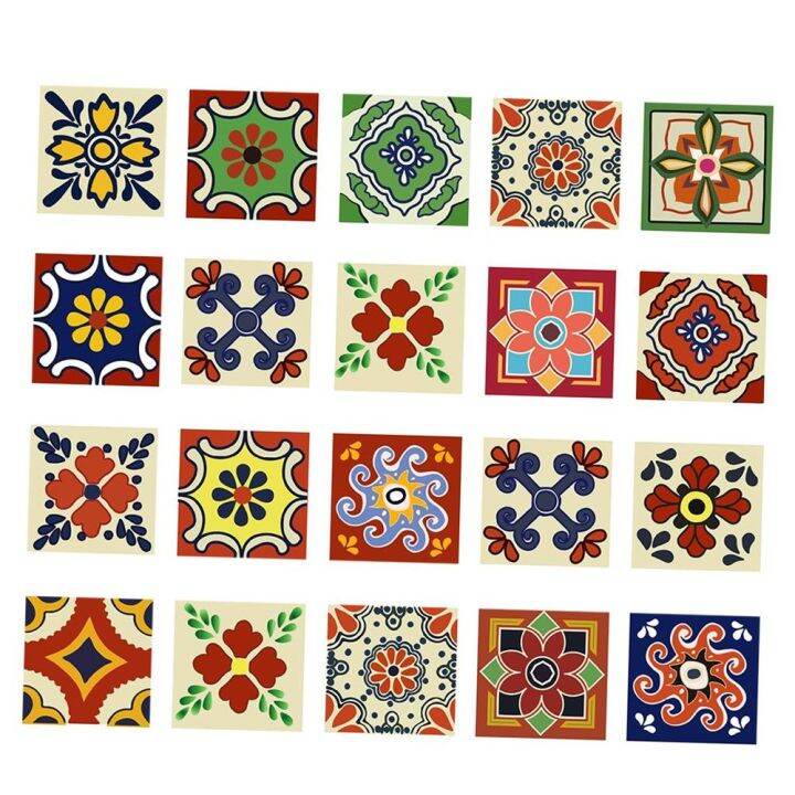 BolehDeals 20 Pieces Mosaic Wall Tiles Stickers Kitchen Bathroom Tile ...