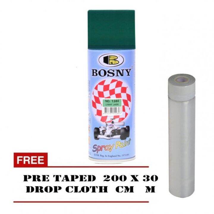 No. 1380 Light Jade Spray Paint Color, Free PreTape Drop Cloth 200 cm