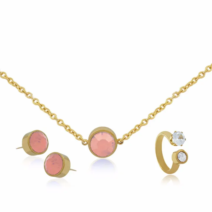 Persian Princess Potpourri Jewelry Set Necklace Earrings RIng Lazada PH