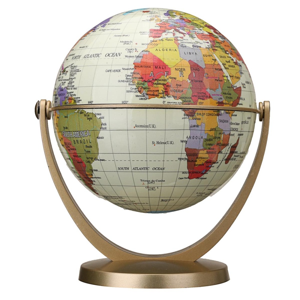 360 ° drehbare Mini-Globen Earth Map Globe World Geography Desk Dekoration M6Z4 