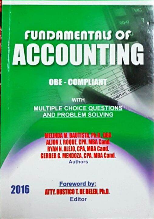 Fundamentals Of Accounting | Lazada PH