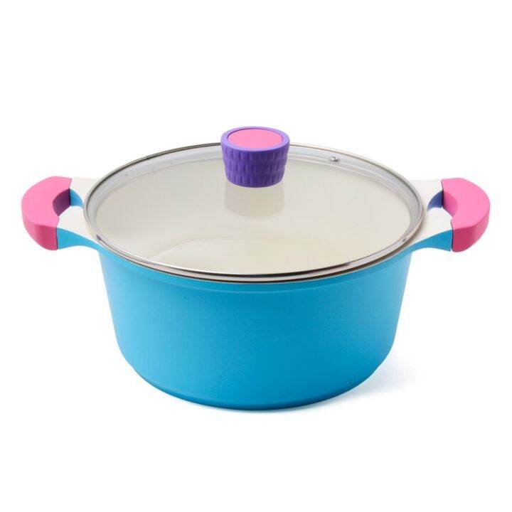 Fessle 24cm Casserole with Glass Lid (Blue) - TRENDSETTER MARKETING ...