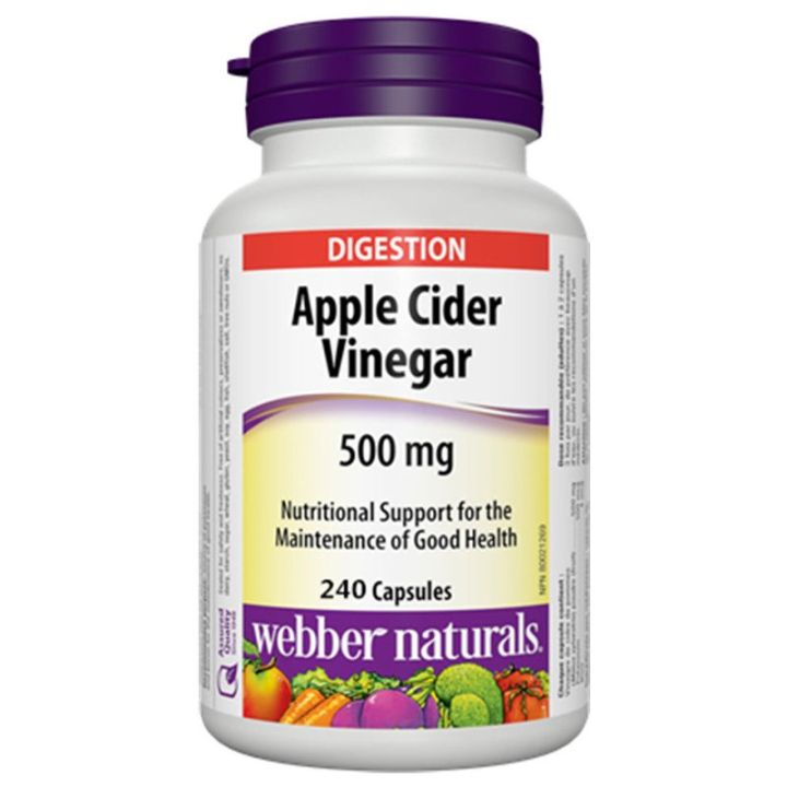 ber Naturals Apple Cider Vinegar 500 mg, 240 Capsules Lazada PH