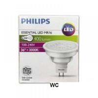 รอใส่รูป Philips LED หลอดไฟฟิลิปส์ MR16 4.5W 220V แสงส้ม warmwhtie 1 หลอด