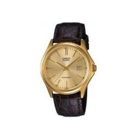 Casio Standard นาฬิกาข้อมือสุภาพสตรี สายหนัง รุ่น LTP-1183Q-9ADF - สีทอง