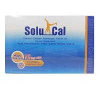 1 กล่อง Boxs  SoluCal 30 sach.โซลูแคล 30 ซอง แคลเซียมและคอลลาเจนผง