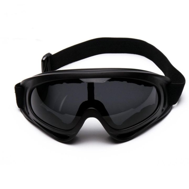g2g-แว่นตากันแดด-กันฝุ่น-สำหรับขี่มอเตอร์ไซค์-จักรยาน-หรือ-เล่นกีฬากลางแจ้ง-กรอบดำ-มีสายรัด-เลนส์สีเทา-จำนวน-1-ชิ้น