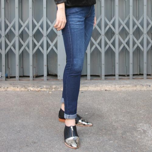 golden-zebra-jeans-กางเกงยีนส์หญิงขาเดฟสีฟ้าลายหนวด