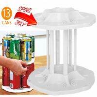 MOMMA ชั้นหมุนที่วาง กระป๋อง อาหาร เครื่องดื่ม  Can 2 Tier Spinning Carousel Bottle Shelf Tamer