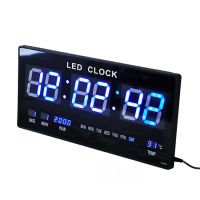 นาฬิกาดิจิตอล รุ่น 4622 LED สีฟ้านาฬิกาดิจิตอล LED DIGITAL CLOCKนาฬิกาแขวน นาฬิกาแขวนติดผนัง Number Clock แขวนผนัง (รุ่น 4622) 45x22x3cmนาฬิกาไฟ