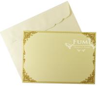 Fumi การ์ดงานบุญ กฐิน การ์ดเปล่า หน้าเดียวพร้อมซอง 5x7 นิ้ว 500 ชุด