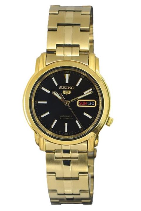 seiko-5-sports-automatic-นาฬิกาข้ิอมือผู้ชาย-gold-รุ่น-snkl88k1