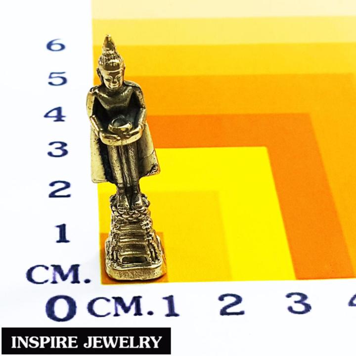 inspire-jewelry-clever-monk-พระประจำวันพุธกลางวัน-ปางอุ้มบาตร-ทองเหลือง-ขนาด-4x1-cm