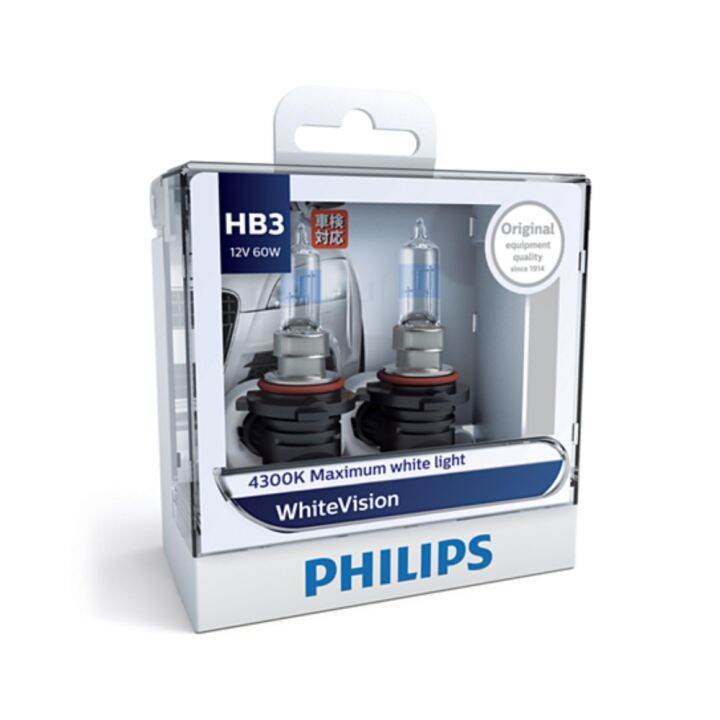 philips-หลอดไฟหน้ารถยนต์-white-vision-60-3700k-hb3