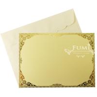 Fumi การ์ดงานบุญ กฐิน การ์ดเปล่า หน้าเดียวพร้อมซอง 5x7 นิ้ว 100 ชุด