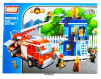 ProudNada Toys ของเล่นเด็กชุดตัวต่อเลโก้รถดับเพลิง(กล่องใหญ่) GUDI FIRE MAN 9215 431 PCS