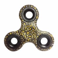 HAAR Fidget Hand Spinner ฟิดเจ็ท แฮนด์ สปินเนอร์ แบบลวดลาย หนัง เสือดาว สีเหลือง