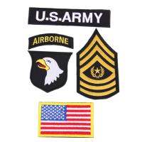 sportschannel 4 ชิ้น/เซ็ตกลางแจ้ง 101 AIRBORNE กองทัพสหรัฐปักอเมริกันขวัญ 
 แพทช์