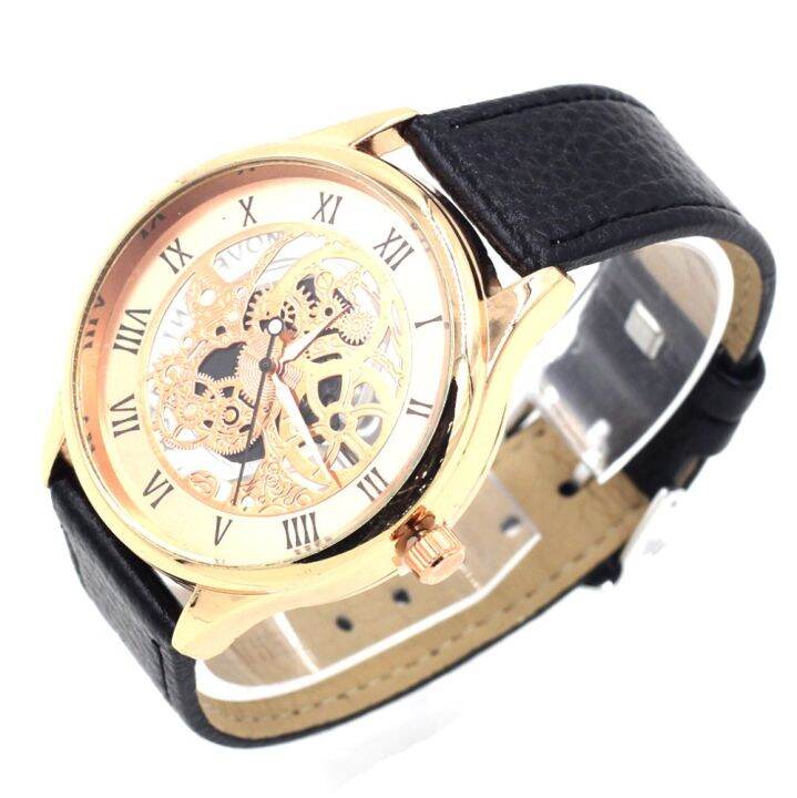 sevenlight-นาฬิกาข้อมือผู้ชาย-gp9233-black-rose-gold