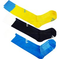 UMBRO ถุงเท้า กีฬา ฟุตบอล อัมโบร Football Sock Y/DBL/LBL (540) สีเหลือง สีกรมท่า สีฟ้า เซ็ต 3 คู่