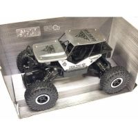 รถไต่ภูเขา Monster 1:18 บังคับวิทยุ ตัวถังอัลลอย 4WD Rock Crawler (สีเงิน)