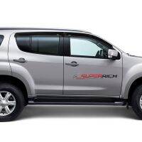 คิ้วกันสาด ISUZU MUX MU-X 2013-2020 (4ชิ้น) อะคริลิกเกรด A สีดำ คิ้วกันฝน คิ้วบังแดด ของแต่ง ประดับยนต์ ชุดแต่ง ชุดตกแต่งรถยนต์