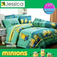 ?TeeBed? Jessica ชุดผ้าปู 5 ฟุต เจสสิก้า ลายการ์ตูน มินเนี่ยน - MN006 (ไม่รวมผ้านวม)