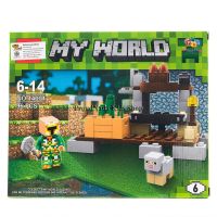 ProudNada Toys ของเล่นเด็กชุดตัวต่อเลโก้มายเวิลด์ แบบที่ 6  LERO MY WORLD 96 PCS 14001