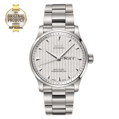 MIDO MULTIFORT Automatic Chronometer Mens Watch รุ่น M005.431.11.031.00​​​​​​​ - Silver/White