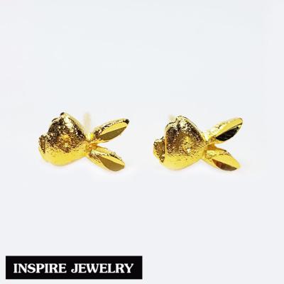 Inspire Jewelry ,ต่างหูกระต่าย Bunny หุ้มทองแท้ 100% 24K