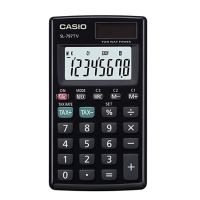 Casio เครื่องคิดเลข พกพา รุ่น SL-797TV-BK-W (Gold)