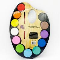 ชุุดกระดานระบายสีน้ำ พร้อมพูกัน Clever Artist Palette